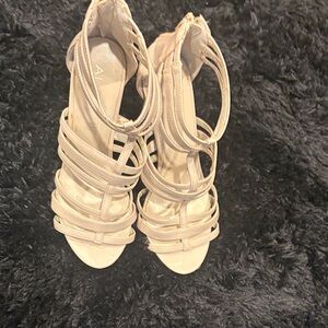 Aldo Cream Strappy Heels